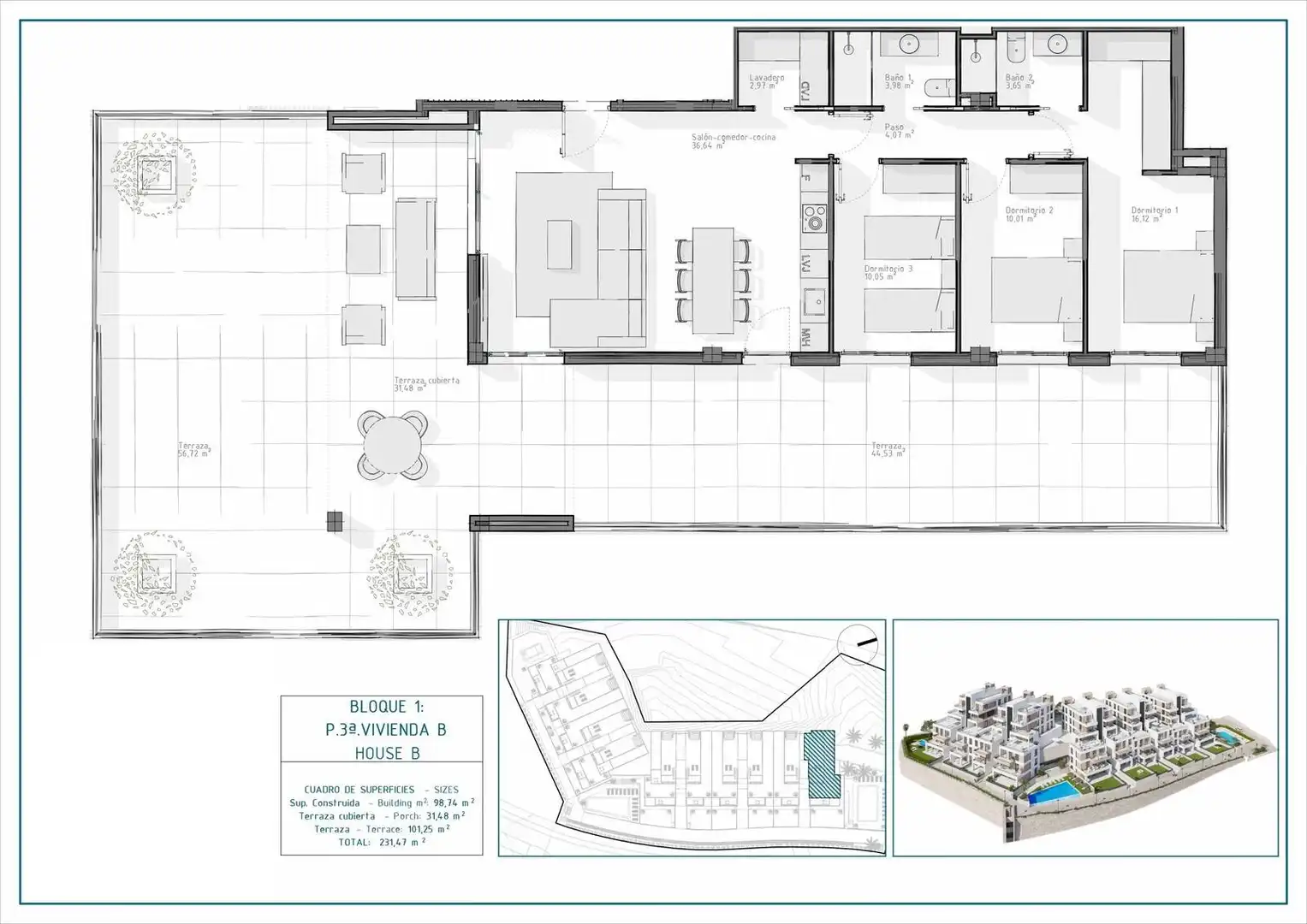 Apartamento con terraza en venta en Las Salinas, imagen 15