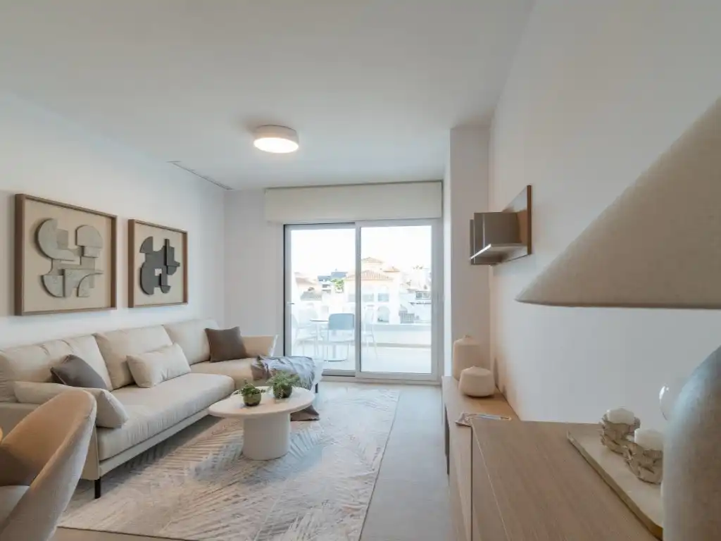 Living room of Apartments for sale in Orihuela  with Air Conditioner and Swimming Pool