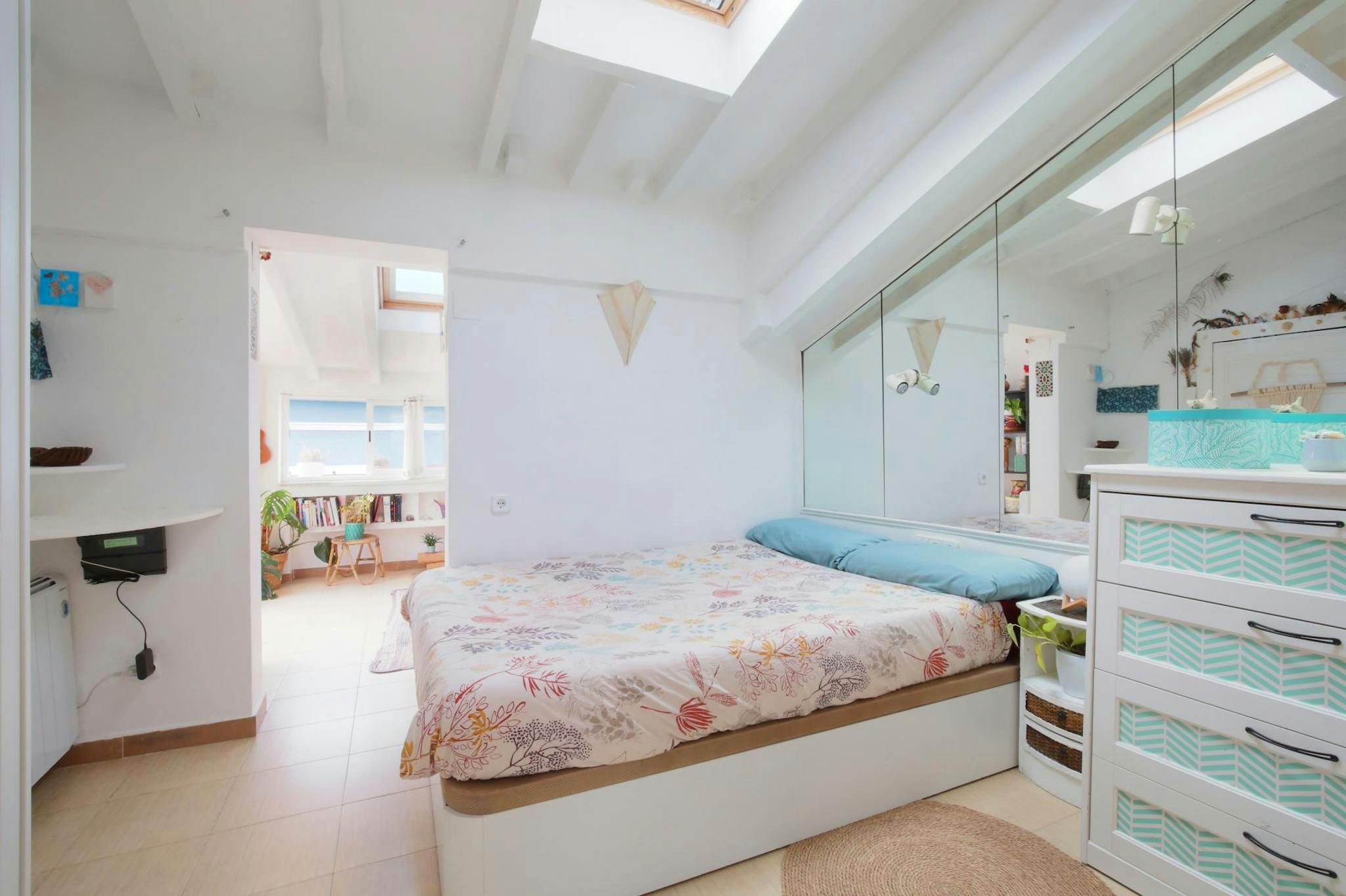 Bedroom of Flat to rent in  Madrid Capital  with Air Conditioner, Heating and Furnished