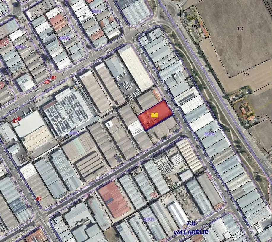 Vista exterior de Terreno industrial en venta en Valladolid