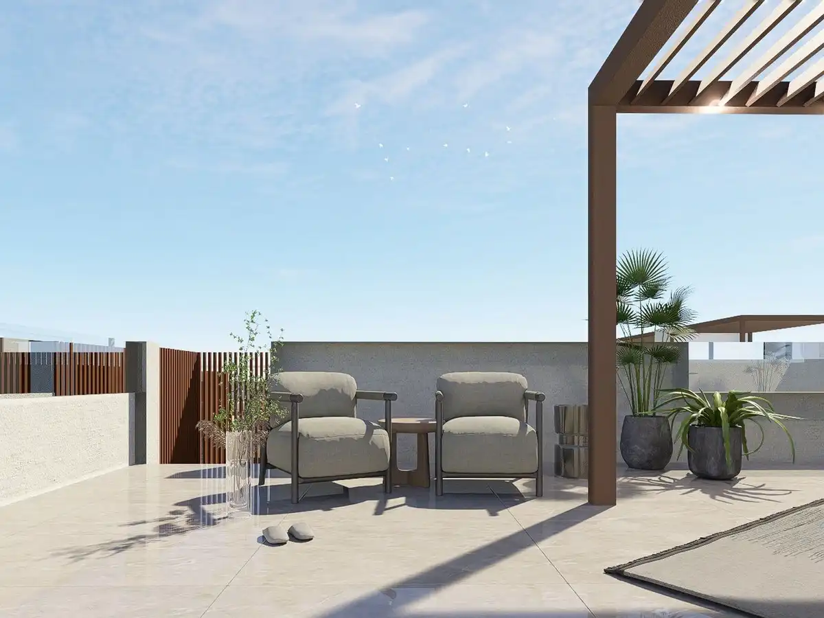 Terraza de Apartamento en venta en Pilar de la Horadada con Piscina comunitaria