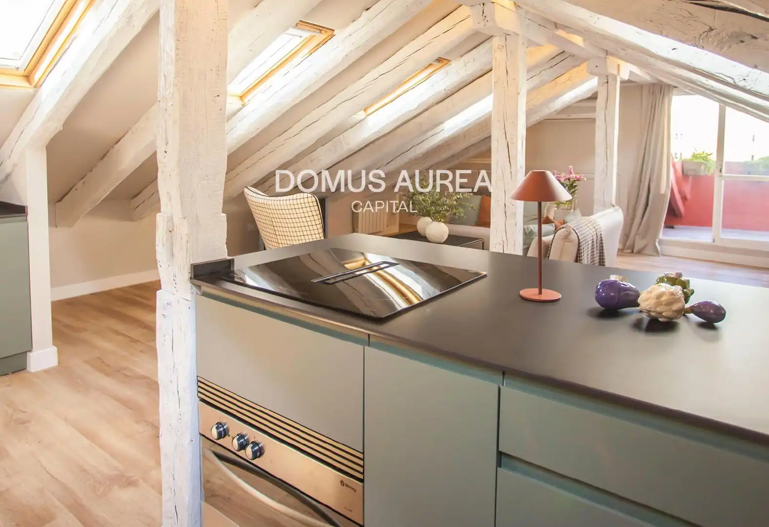 Cocina de Ático en venta en Madrid con Aire acondicionado, Terraza y Amueblado