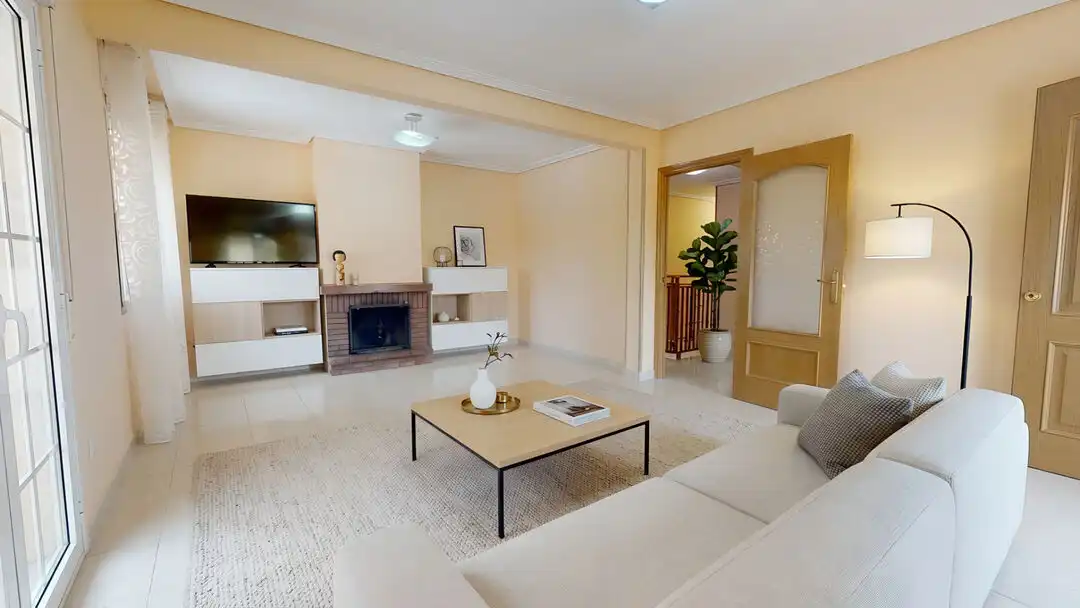 Sala de estar de Casa o chalet en venta en Valdelaguna con Aire acondicionado, Calefacción y Terraza