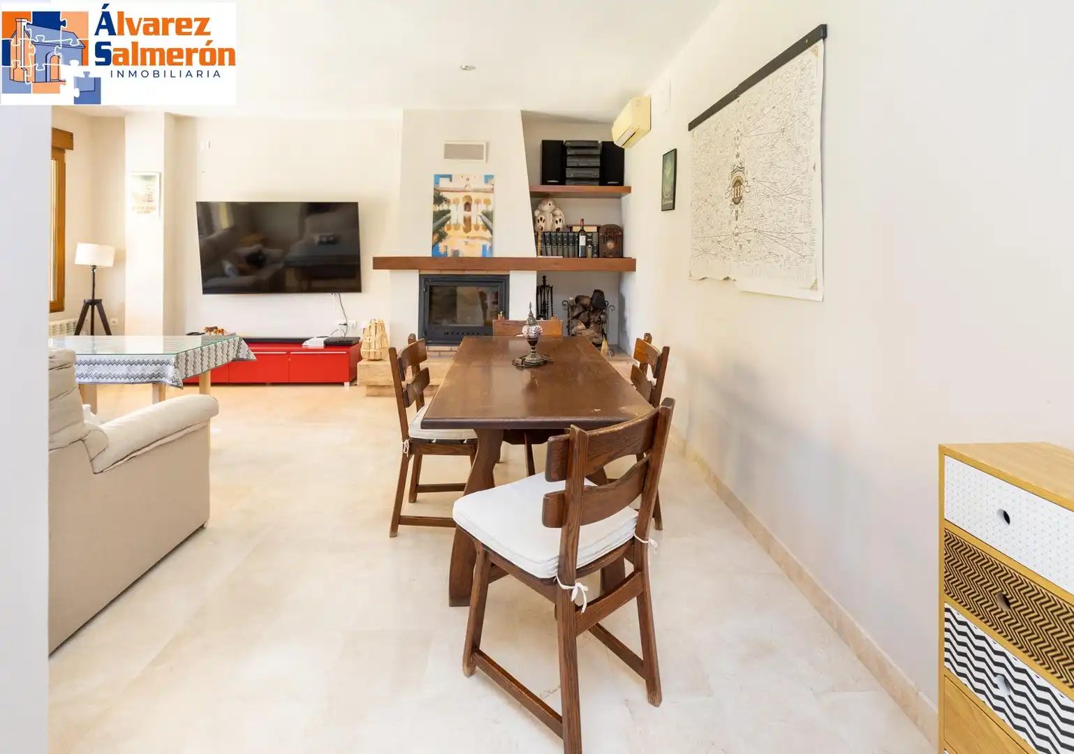 Comedor de Casa o chalet en venta en Albolote con Aire acondicionado, Calefacción y Jardín privado