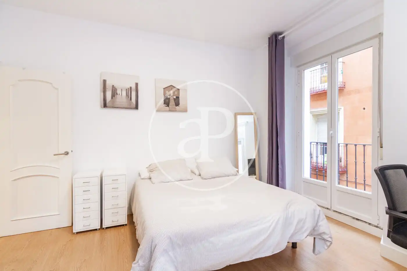 Bedroom of Flat for sale in Madrid  with Air Conditioner, Heating and Furnished