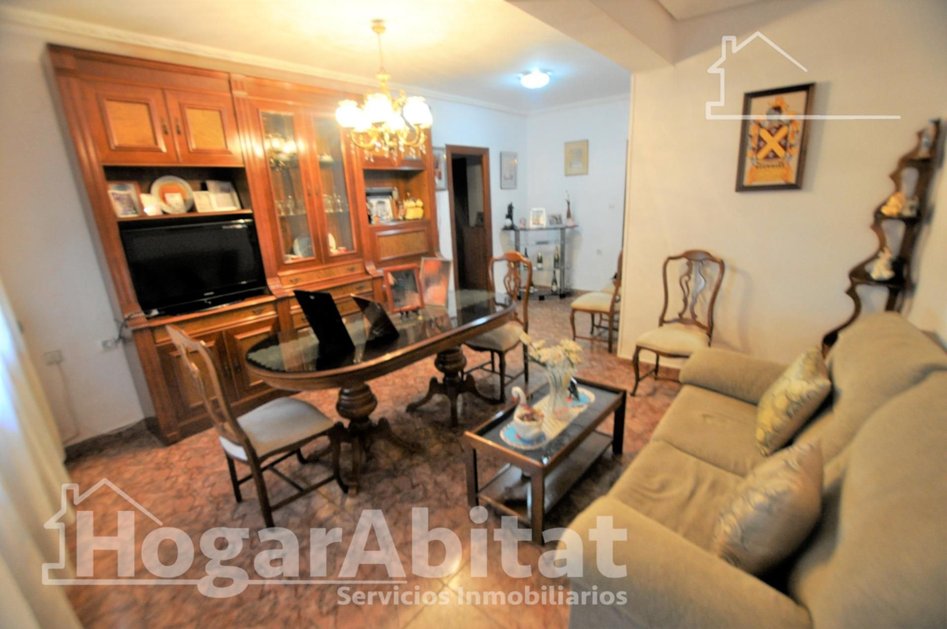 Sala de estar de Piso en venta en Manises con Aire acondicionado y Terraza