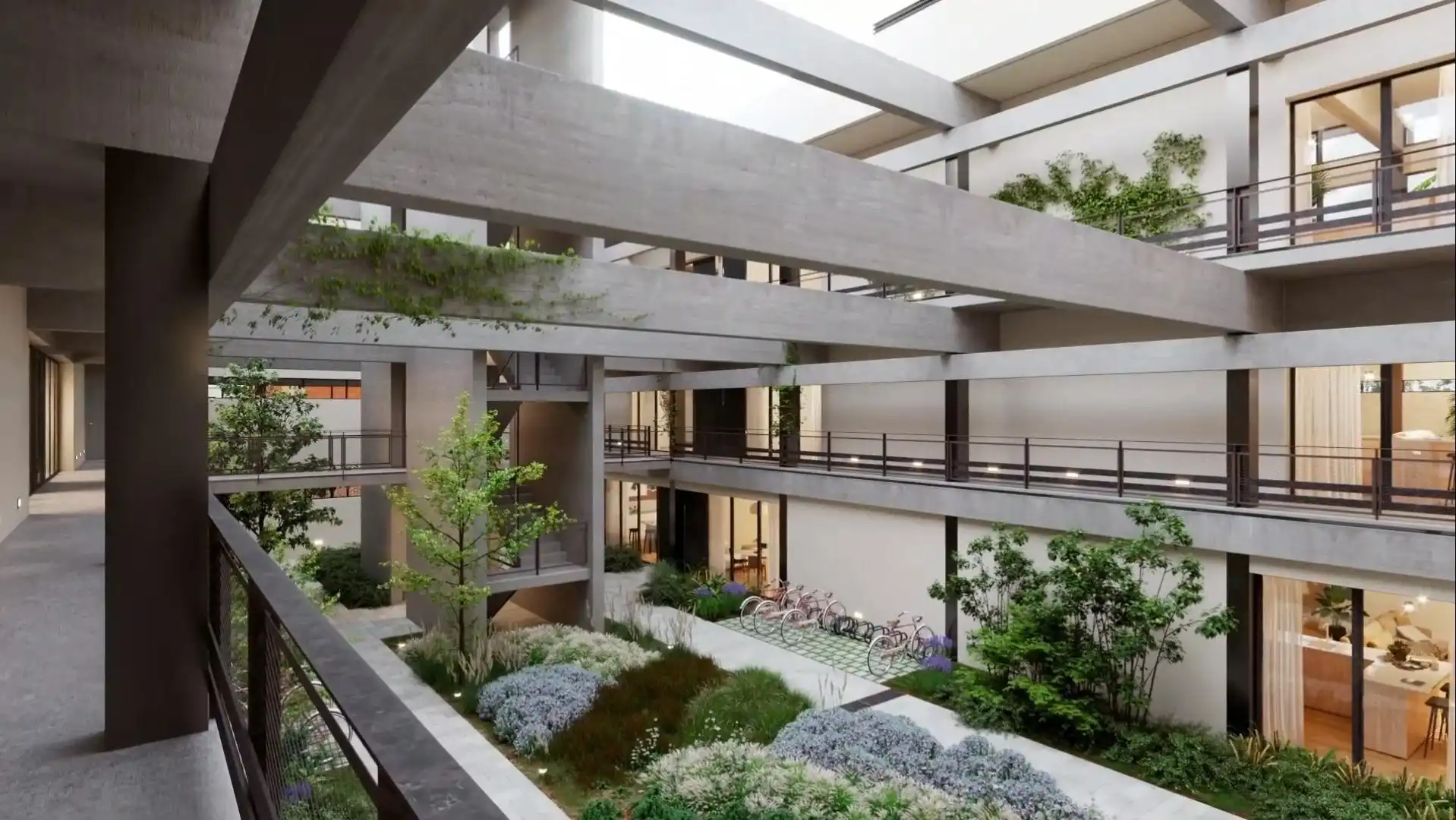 Vista exterior de Apartament en venda en Barcelona amb Aire condicionat, Jardí privat i Piscina