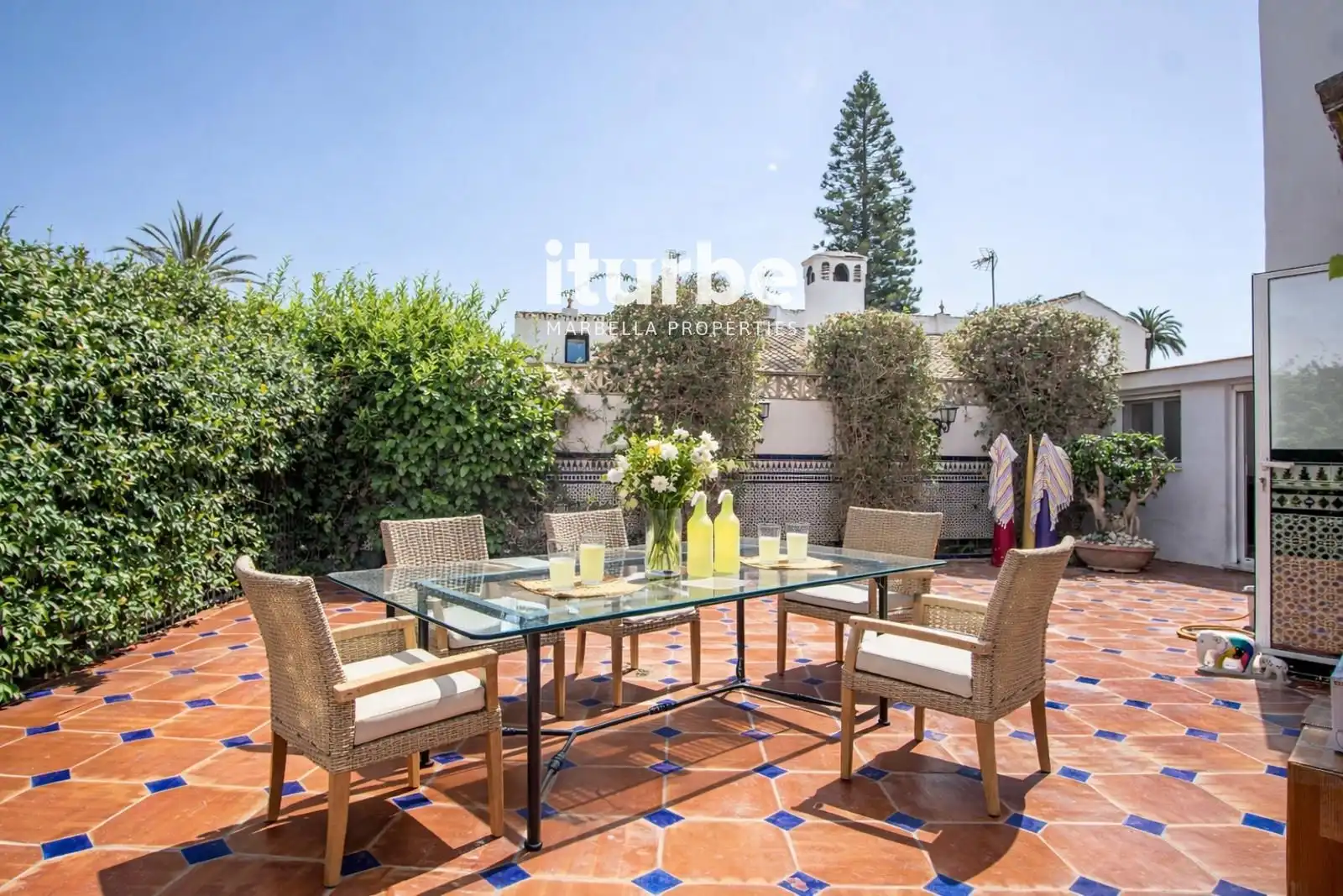Terrassa de Casa o xalet de lloguer en Marbella amb Aire condicionat, Terrassa i Piscina