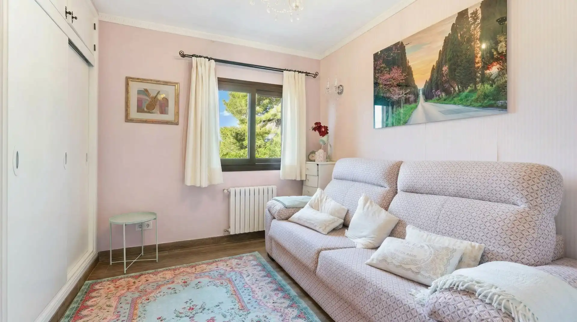 Wohnzimmer von Country house zum Verkauf in Calvià mit Klimaanlage, Heizung und Terrasse