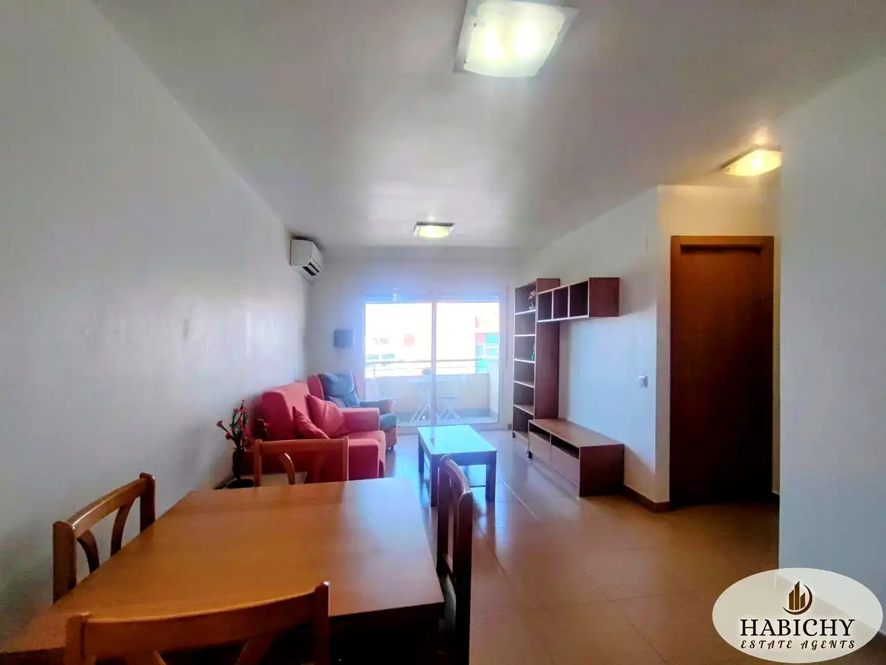 Sala d'estar de Apartament de lloguer en Murcia amb Aire condicionat, Balcó i Alarma