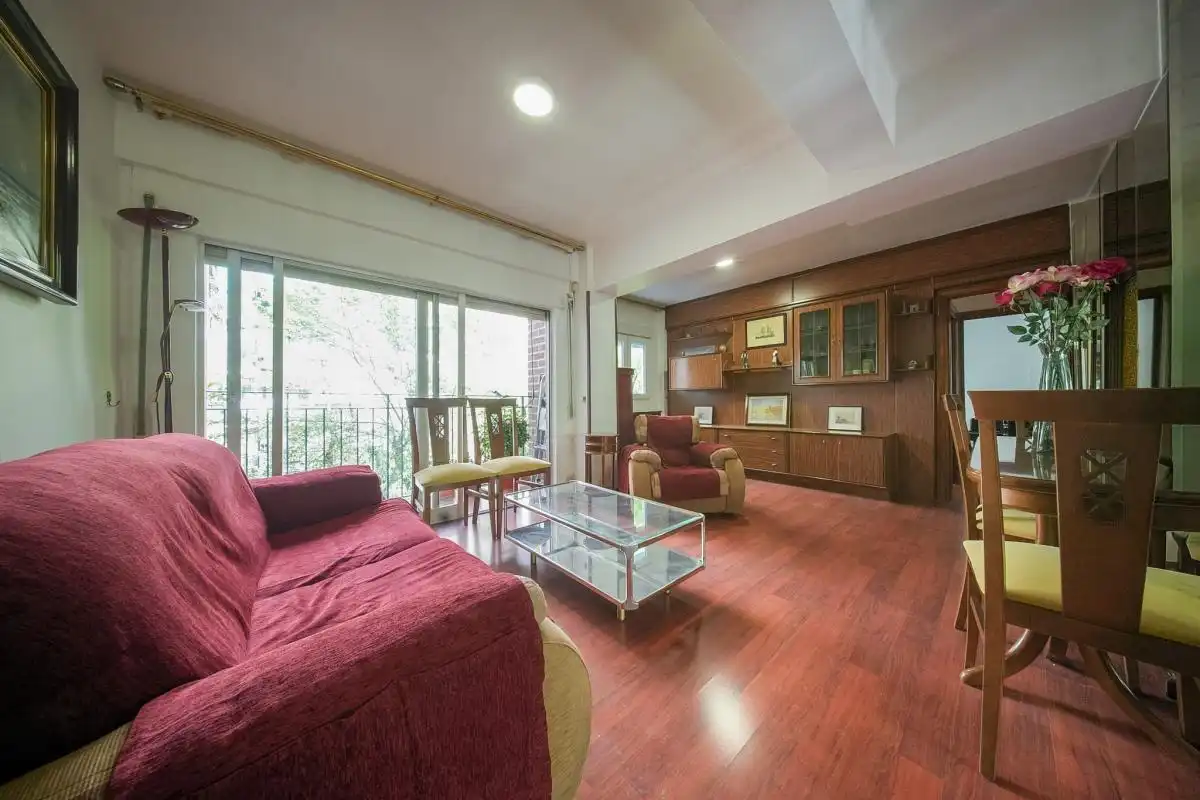 Living room of Flat for sale in Madrid  with Heating, Private garden and Terrace