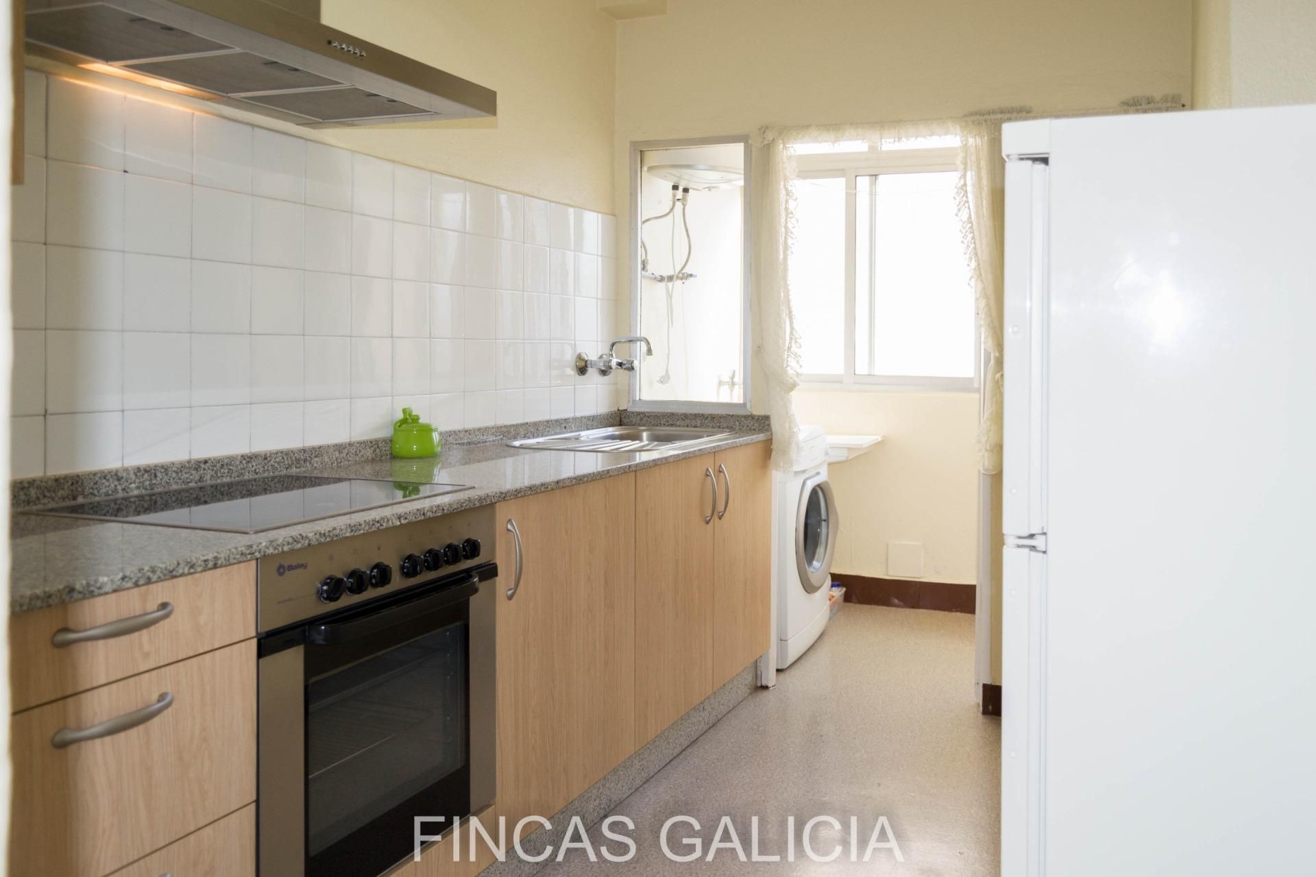 Kitchen of Flat for sale in A Coruña Capital   with Heating