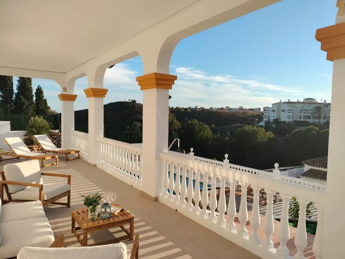 Terraza de Casa o chalet en venta en Benalmádena con Aire acondicionado, Calefacción y Jardín privado