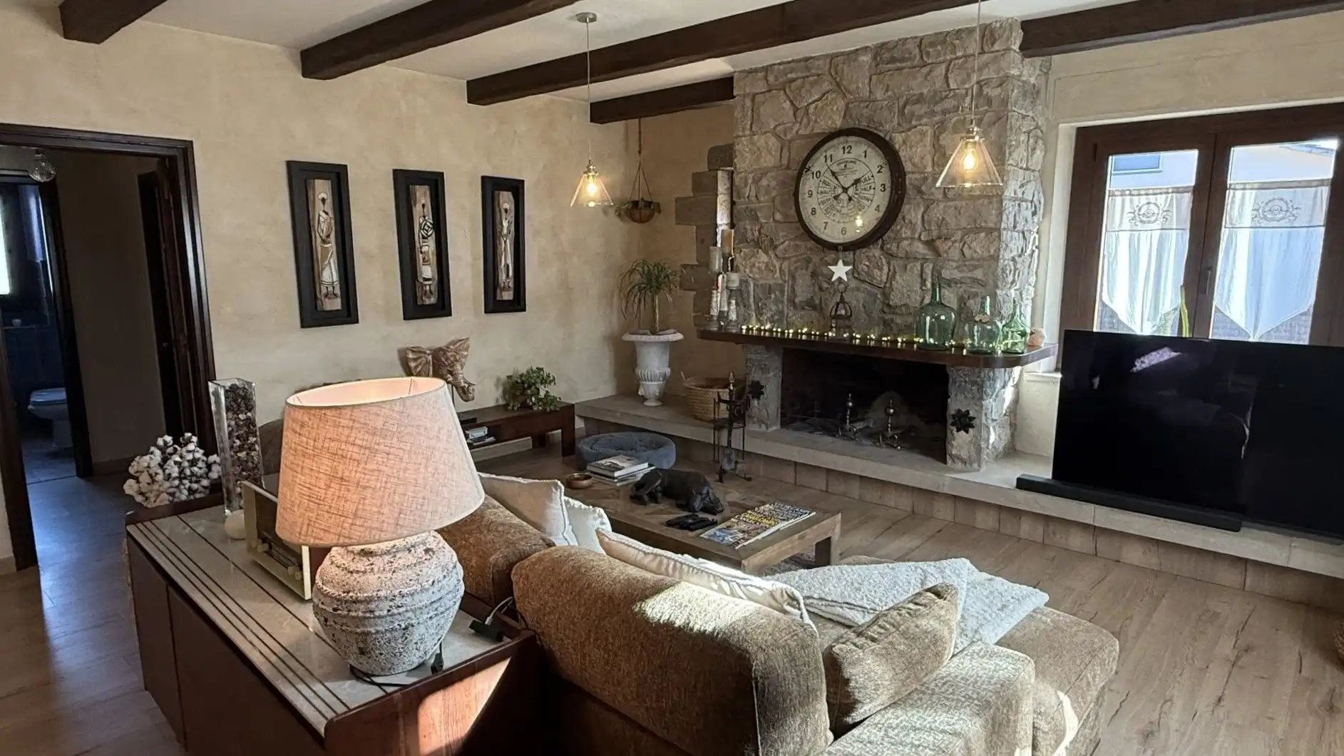 Sala d'estar de Casa o xalet en venda en Moià amb Calefacció, Jardí privat i Traster