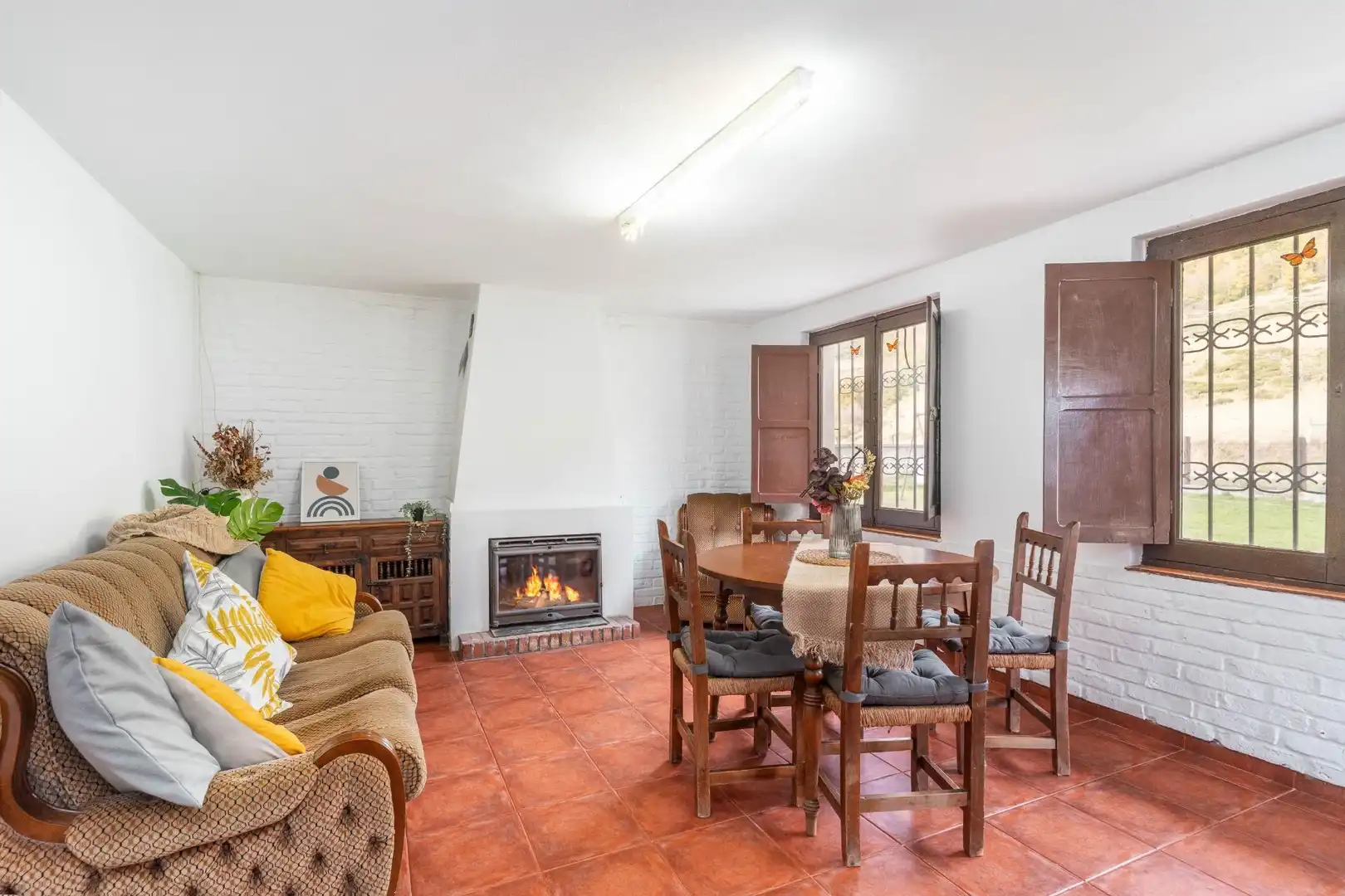 Sala de estar de Casa o chalet en venta en Burón con Jardín privado y Amueblado