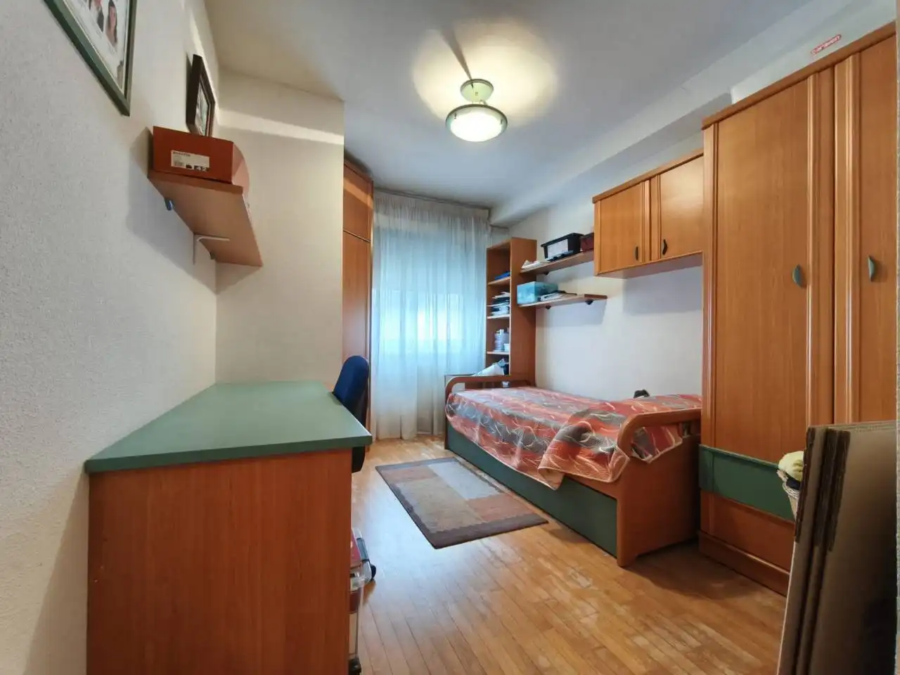 Bedroom of Flat for sale in Burgos  with Heating, Parquet flooring and Terrace