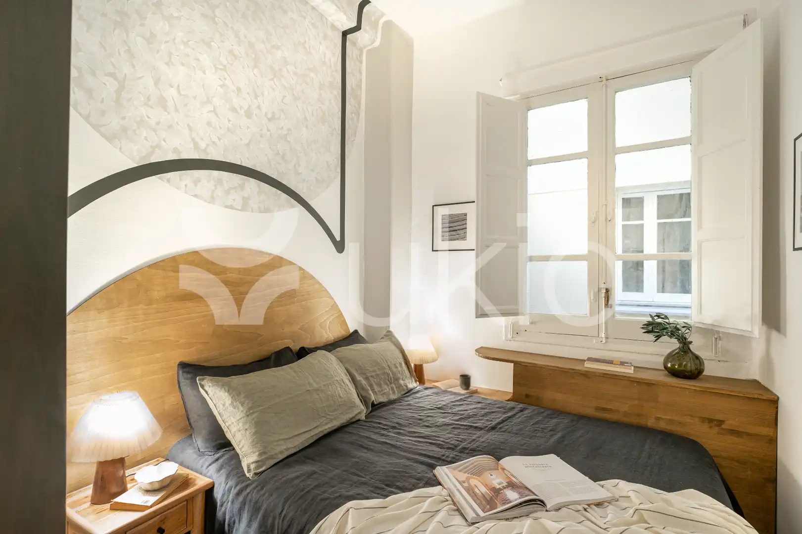 Habitación de Apartamento de alquiler en Madrid con Aire acondicionado, Calefacción y Amueblado