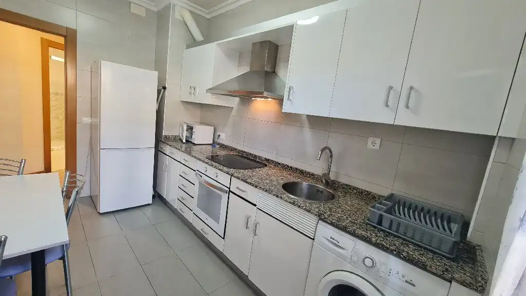 Kitchen of Flat for rent in  Logroño  with Heating, Parquet flooring and Terrace