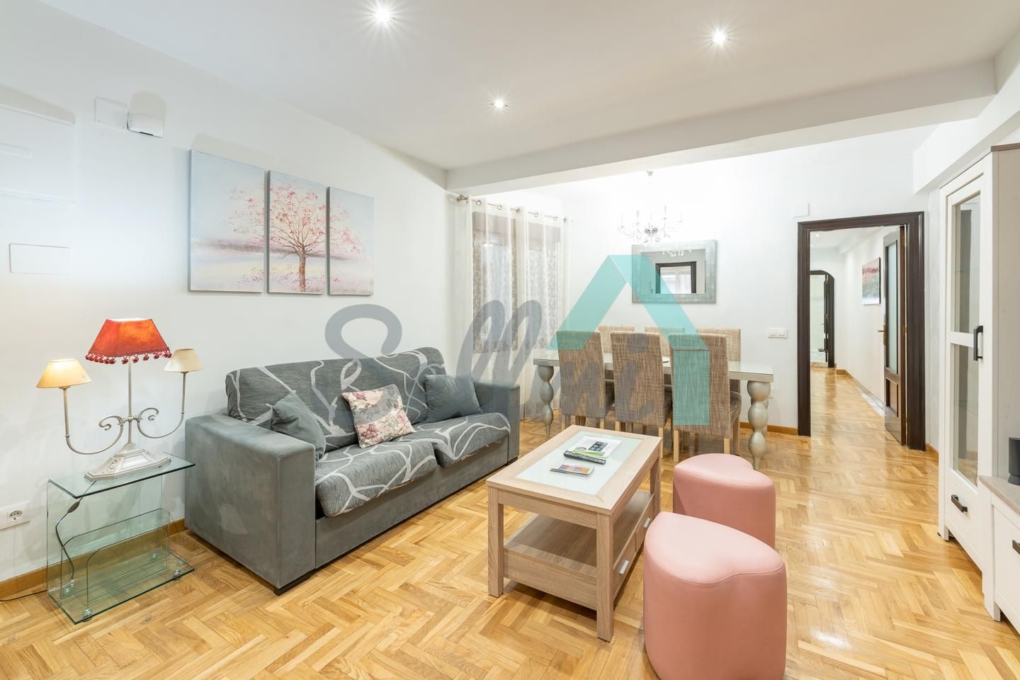 Sala de estar de Piso en venta en Gijón  con Calefacción, Parquet y Trastero