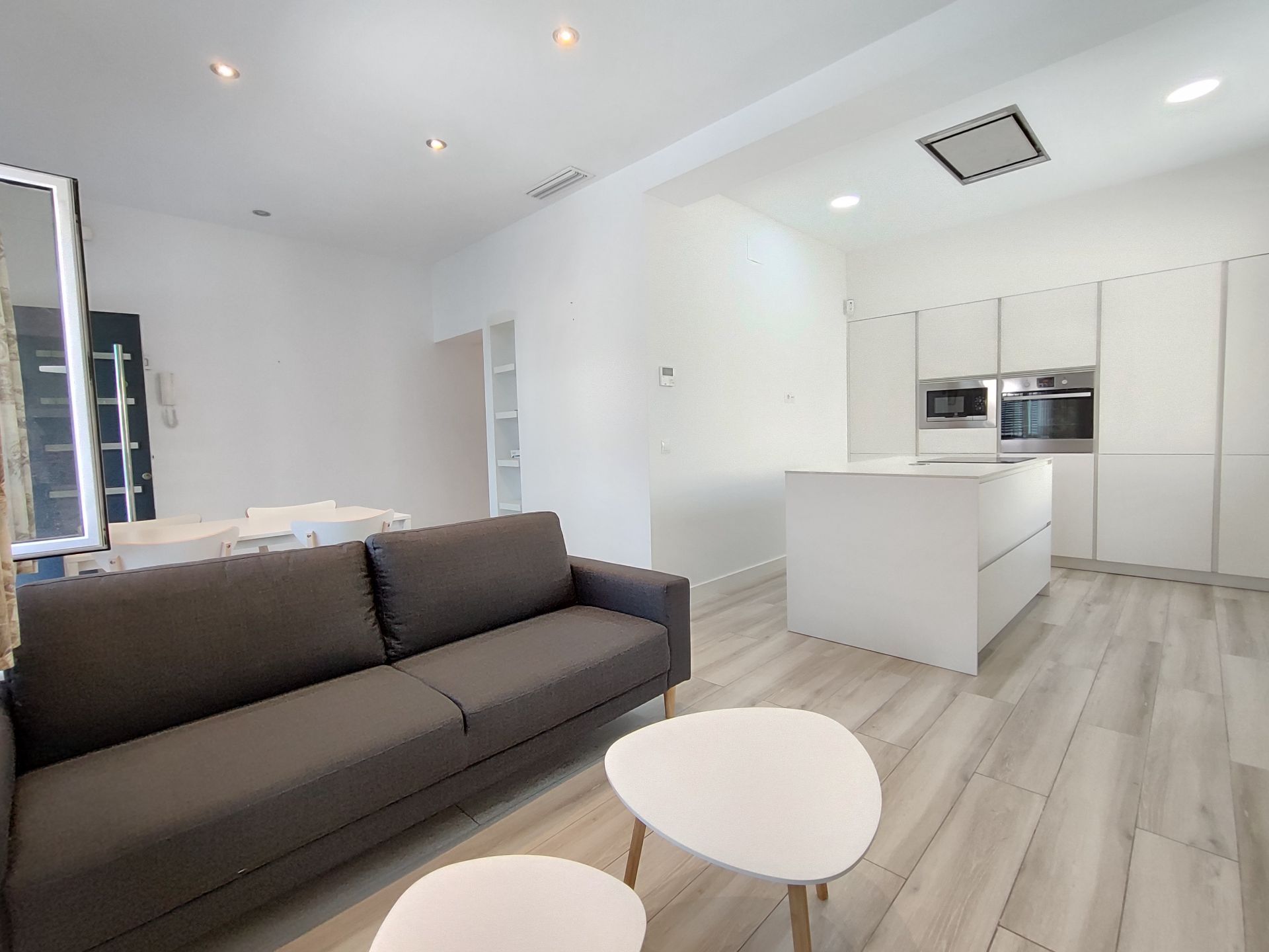 Wohnzimmer von Einfamilien-Reihenhaus miete in Aljaraque mit Klimaanlage, Heizung und Möbliert