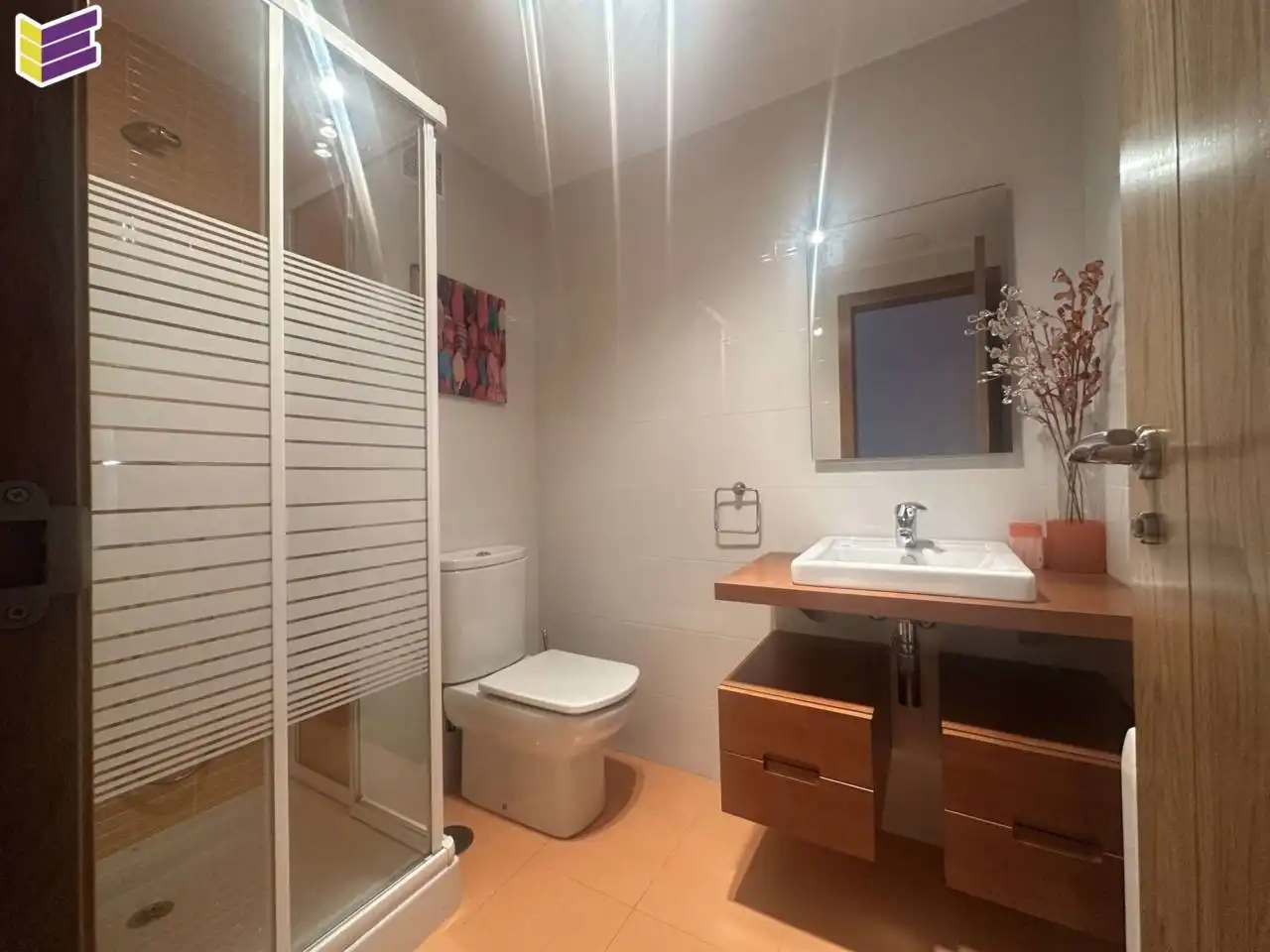 Badezimmer von Wohnung zur Miete in O Porriño   mit Heizung, Abstellraum und Möbliert