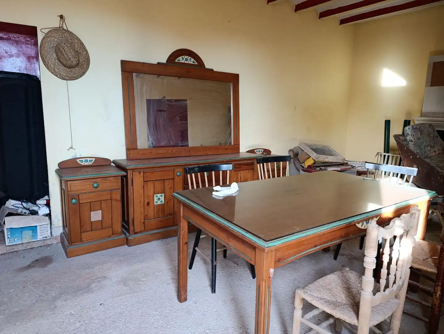 Menjador de Finca rústica en venda en Benidoleig amb Jardí privat