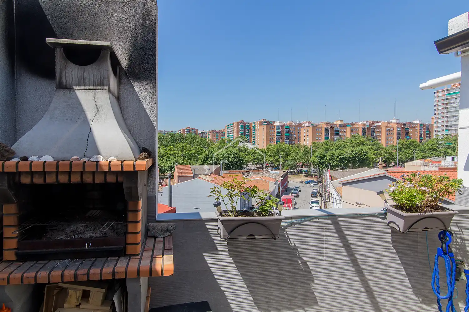 Terrace of Flat for sale in Badalona  with Heating, Parquet flooring and Furnished