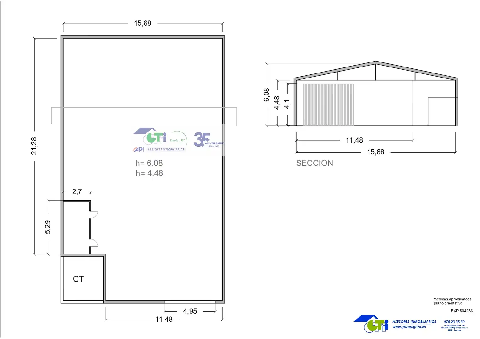 Nave industrial en venta en Cuarte de Huerva