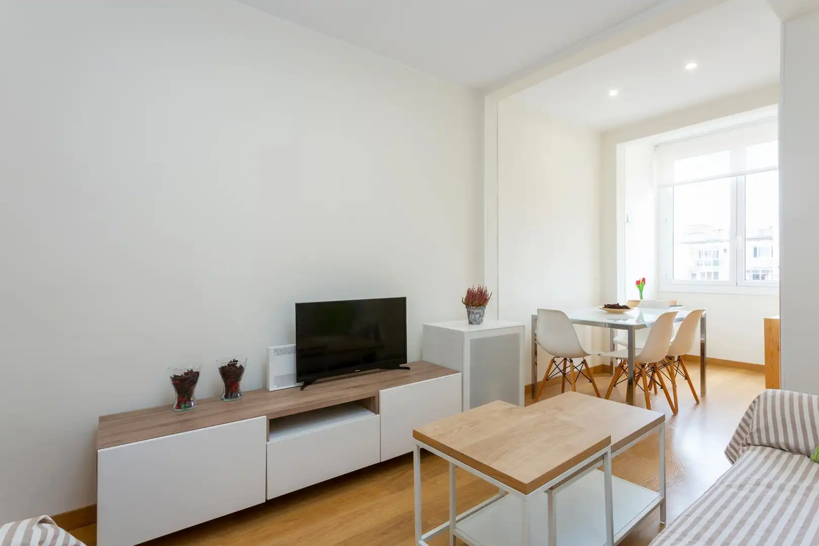 Living room of Flat for sale in Barcelona  with Air Conditioner, Heating and Parquet flooring