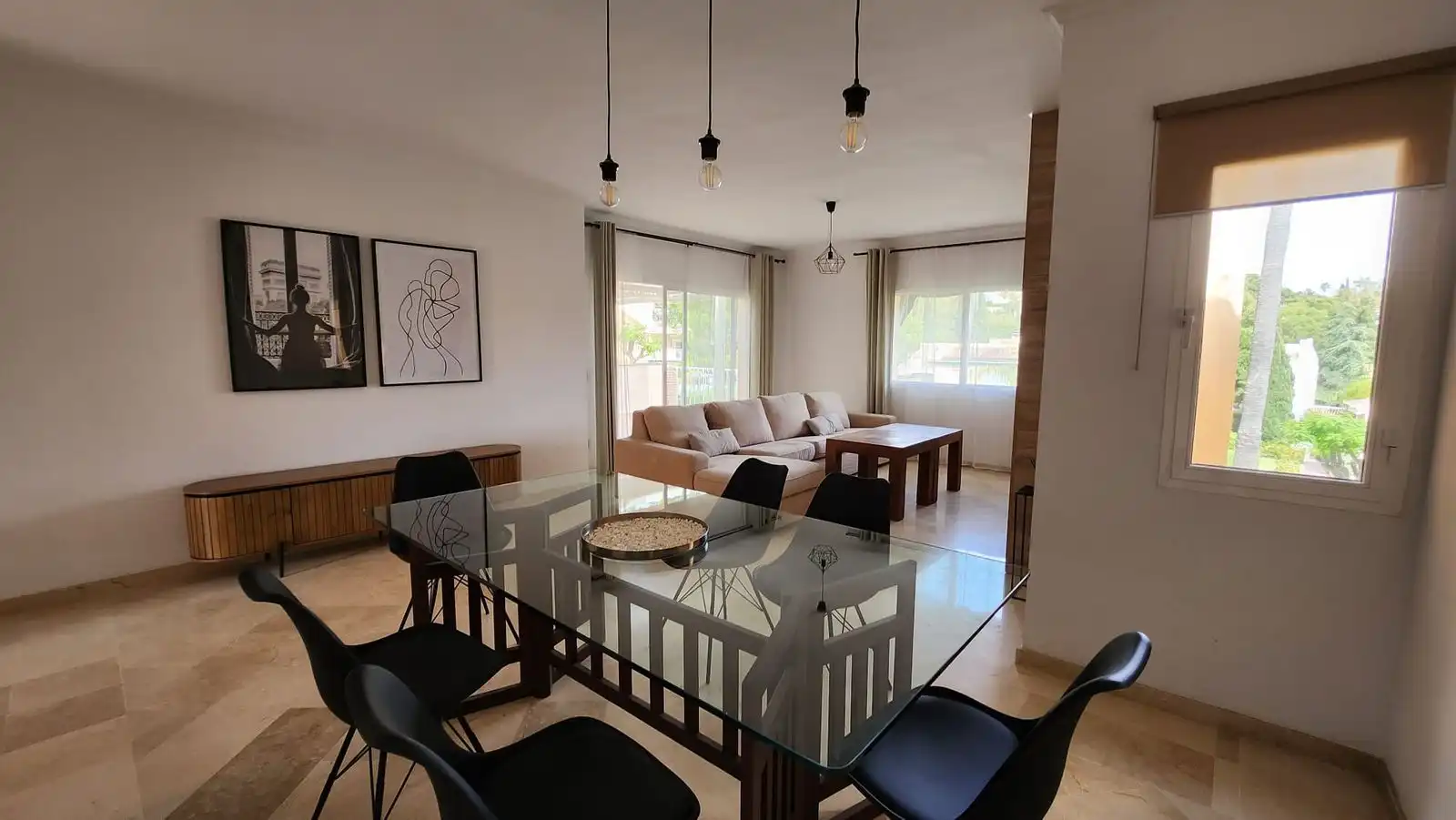 Comedor de Apartamento en venta en Marbella con Terraza, Trastero y Amueblado