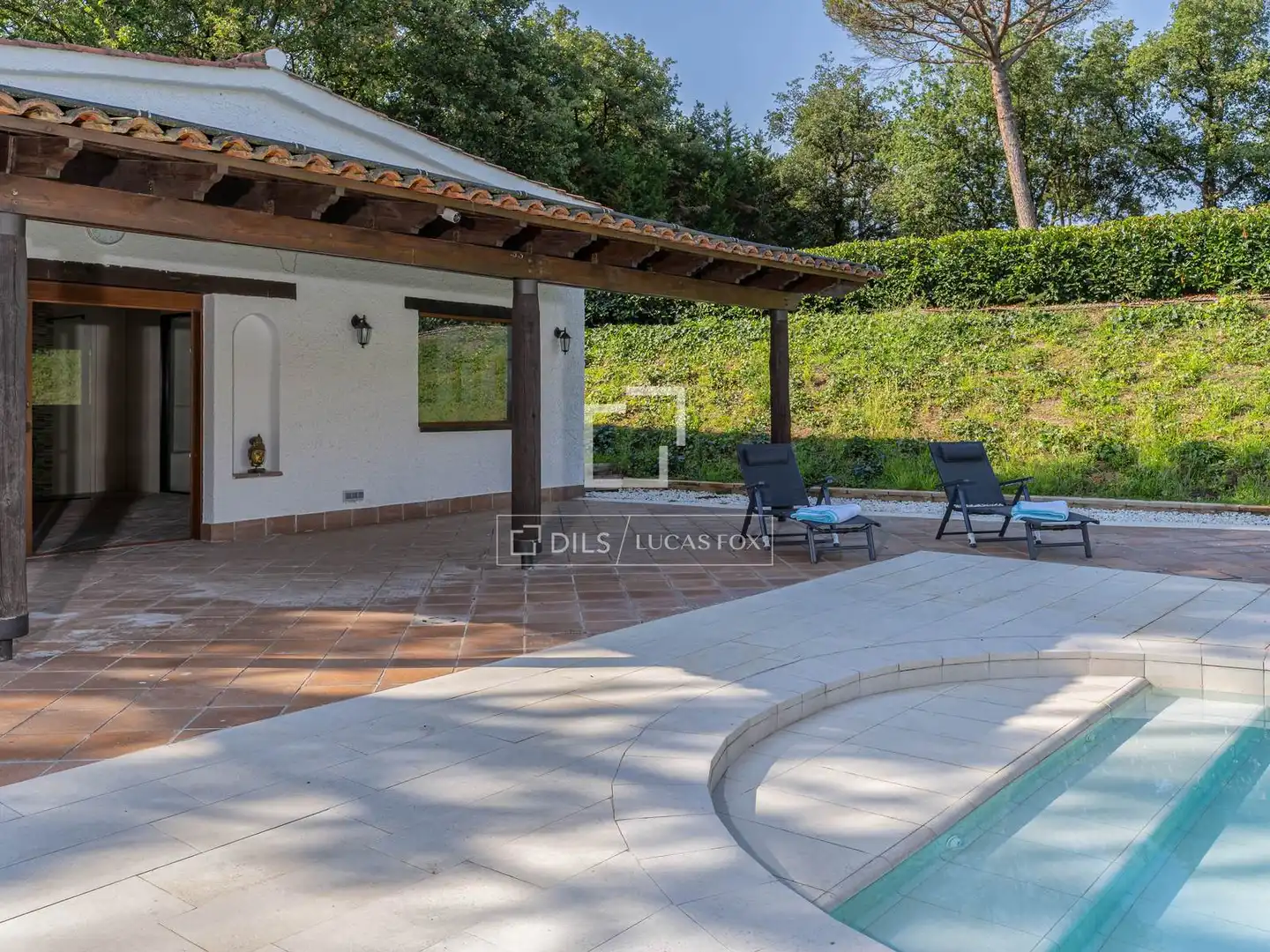 Terrassa de Finca rústica en venda en Gualba amb Calefacció, Jardí privat i Terrassa