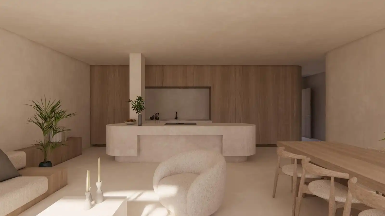 Cocina de Apartamento en venta en Manacor con Calefacción, Jardín privado y Terraza