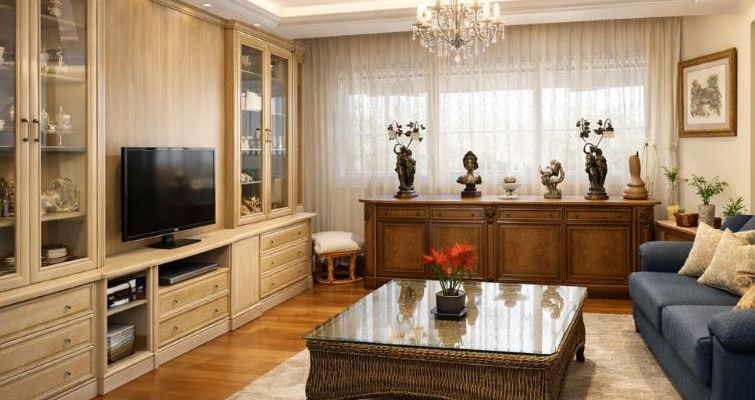 Living room of Flat for sale in  Madrid Capital