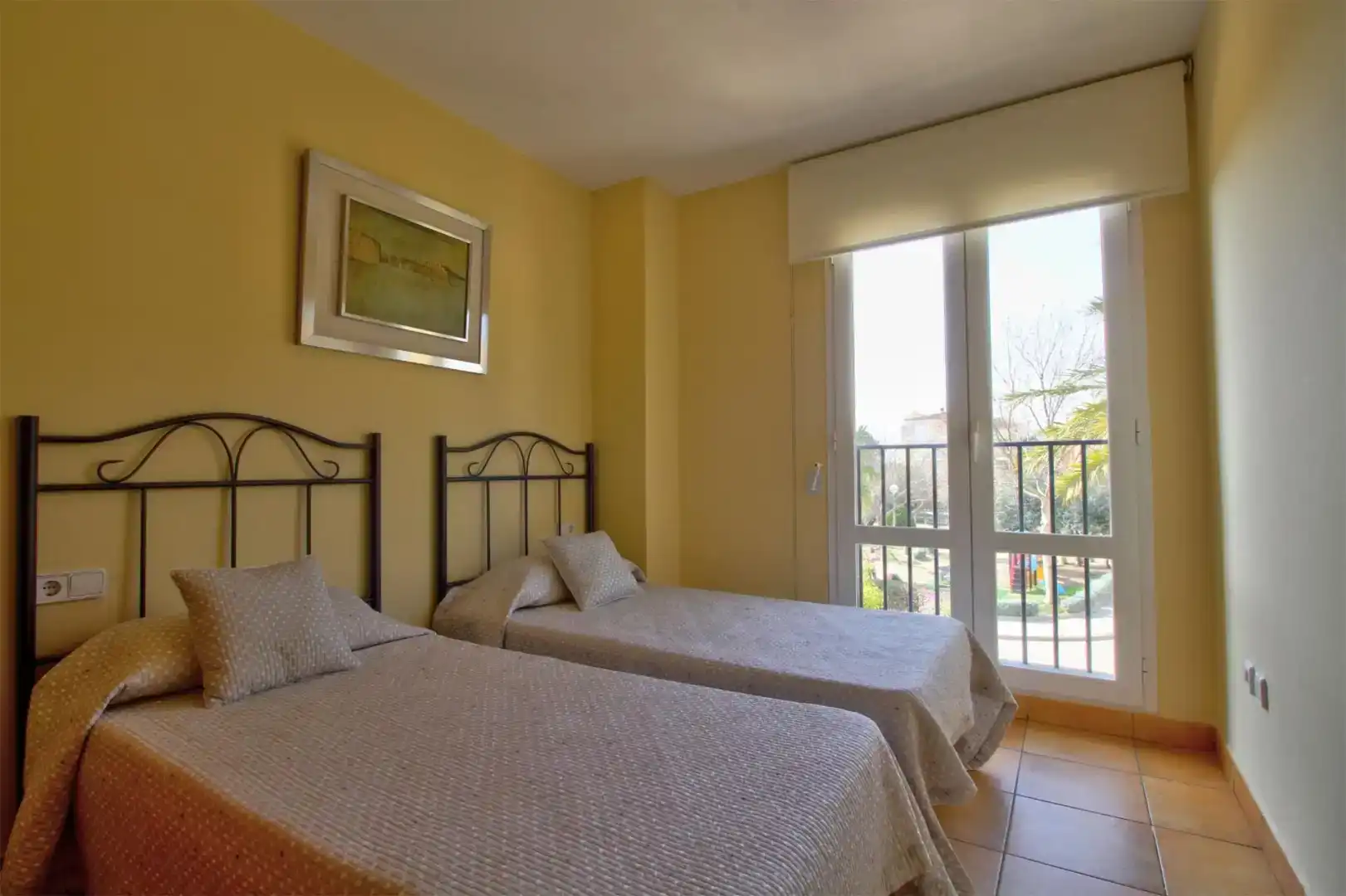 Bedroom of Flat for rent in Dénia  with Air Conditioner, Private garden and Furnished