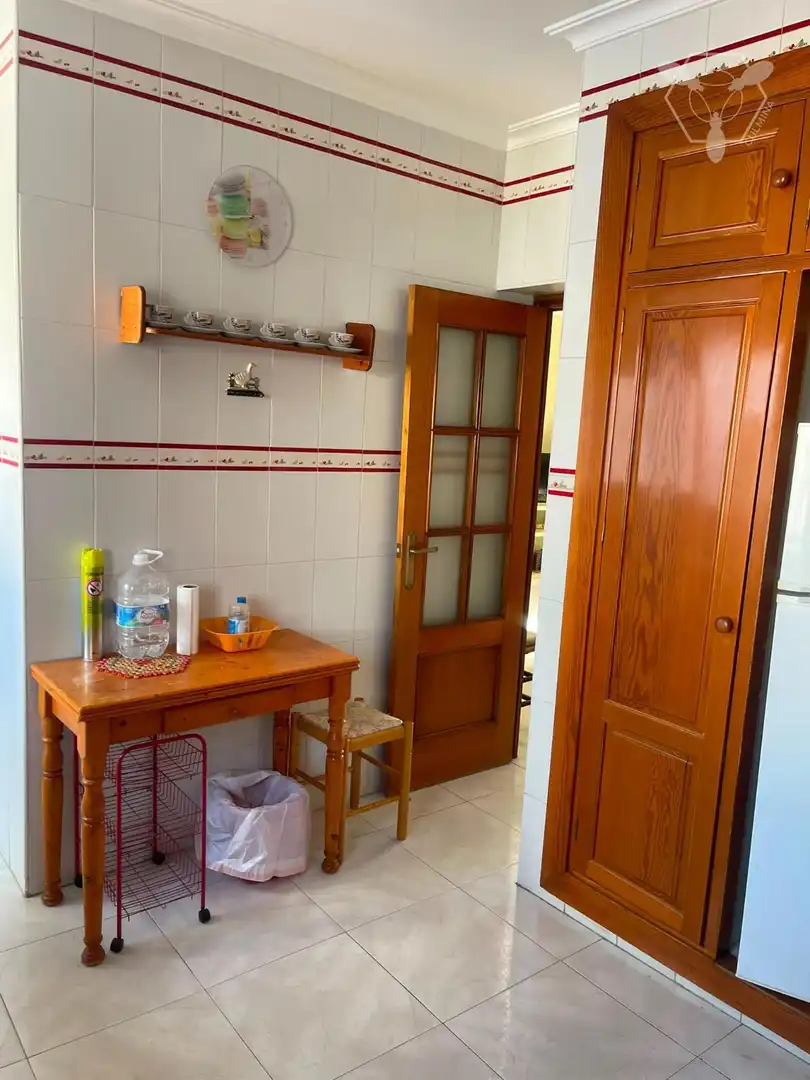 Kitchen of Flat for sale in Huelva  with Terrace and Furnished