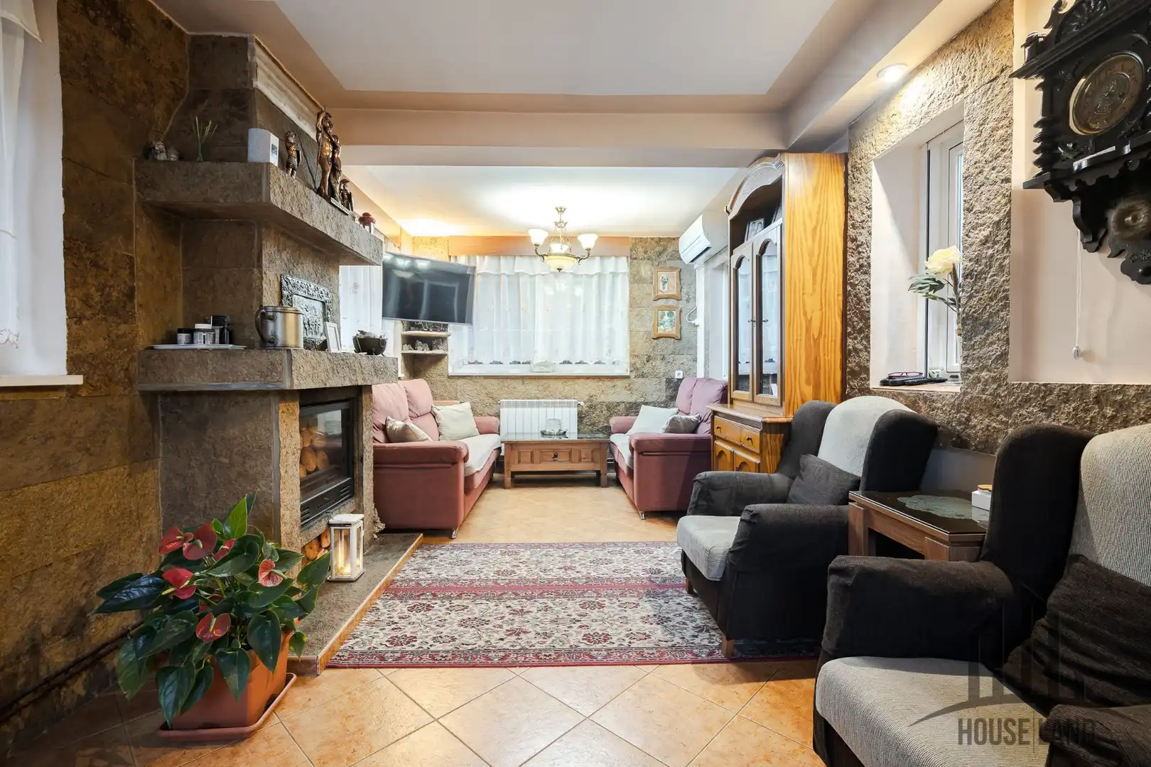 Living room of Houses for sale in Fuentenovilla  with Air Conditioner, Heating and Private garden