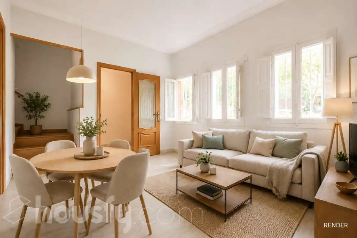 Living room of Houses for sale in Madrid  with Air Conditioner, Heating and Terrace