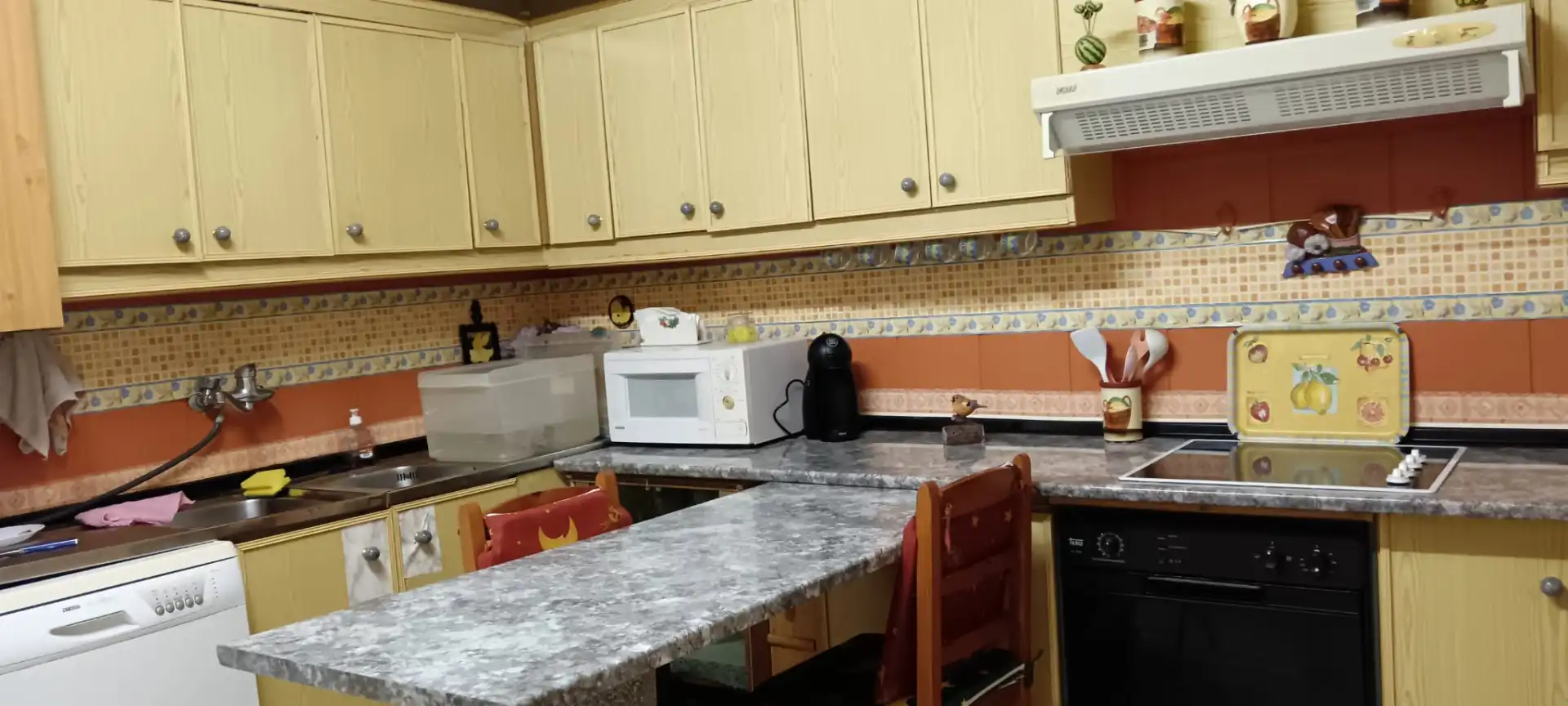 Küche von Wohnung zum Verkauf in Cabañas de Ebro mit Heizung, Abstellraum und Ofen