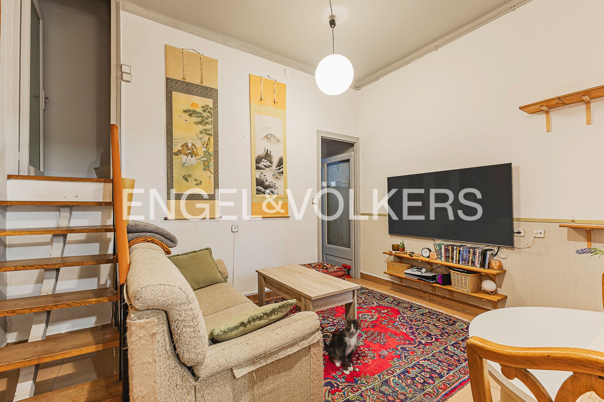 Living room of House or chalet for sale in  Barcelona Capital  with Heating and Terrace