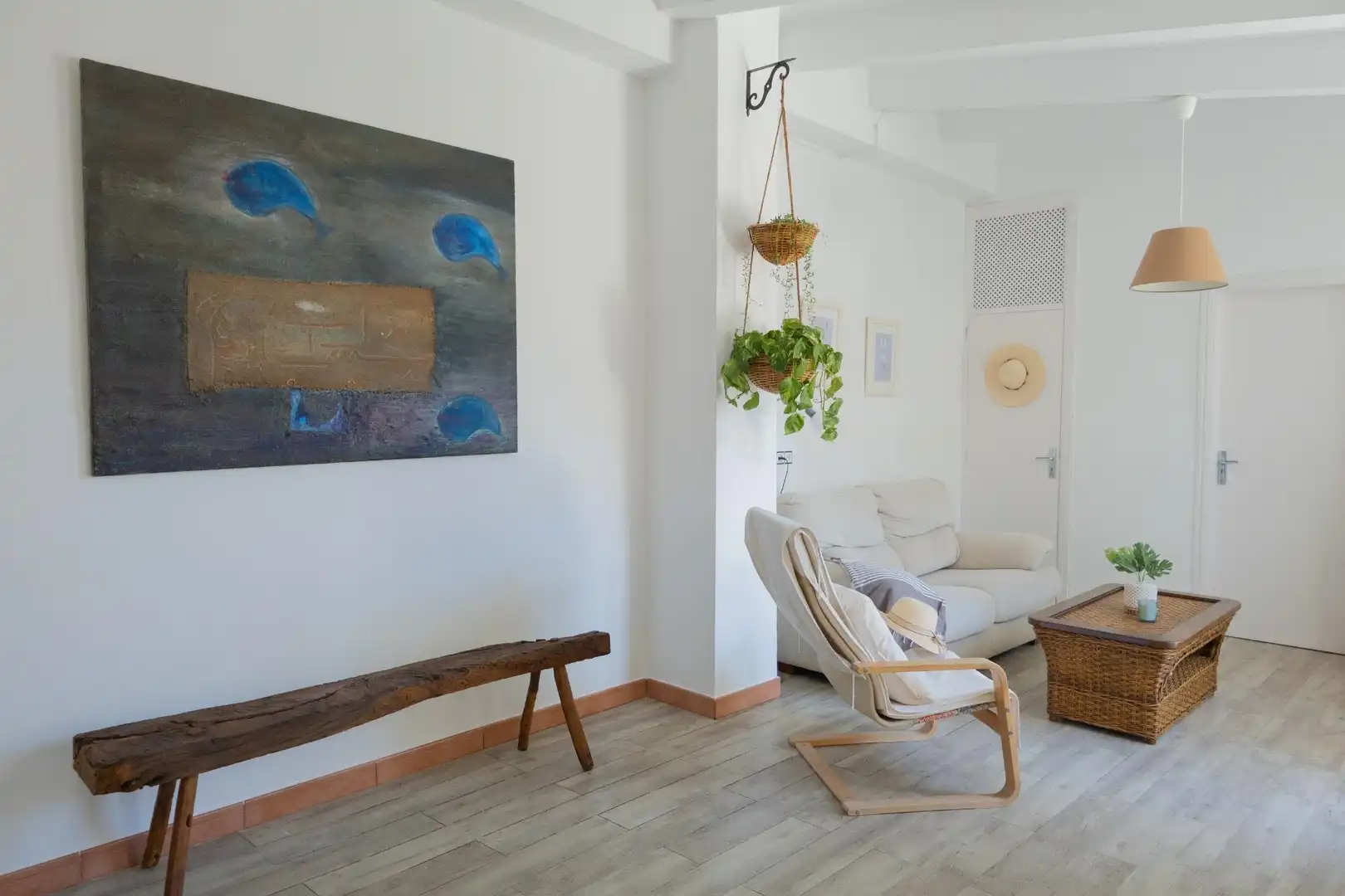Sala de estar de Casa o chalet en venta en Ses Salines con Aire acondicionado, Calefacción y Jardín privado