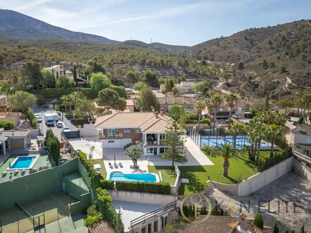 Vista exterior de Casa o chalet en venta en Petrer con Aire acondicionado, Jardín privado y Piscina