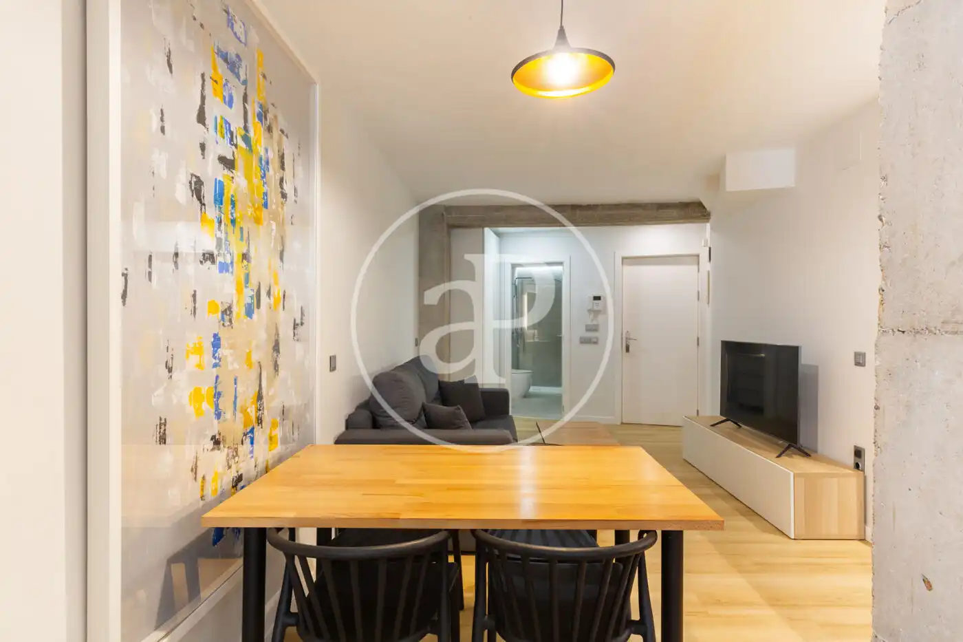 Wohnzimmer von Loft zur Miete in Valencia mit Klimaanlage, Heizung und Möbliert