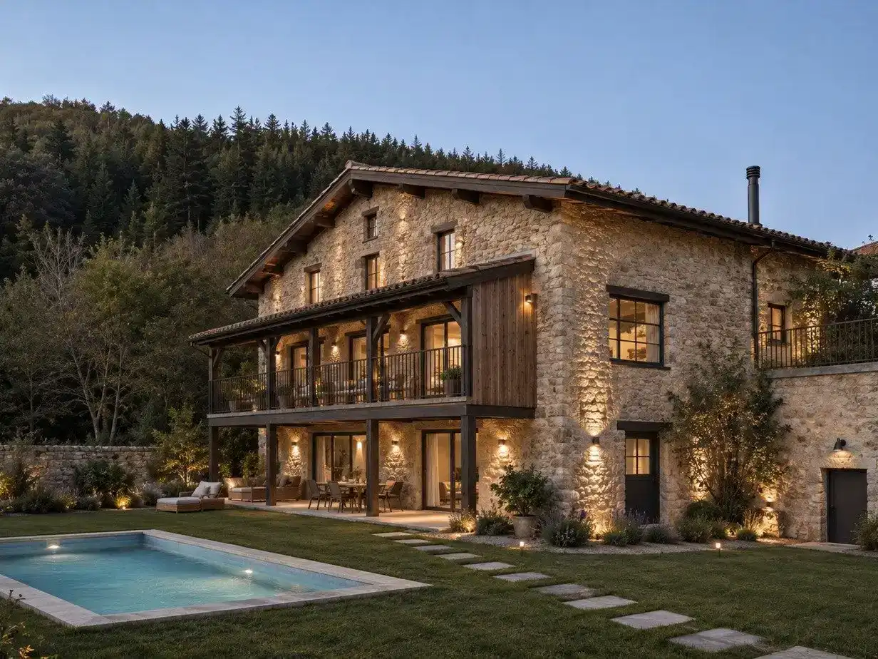 Vista exterior de Finca rústica en venda en Ataun amb Balcó