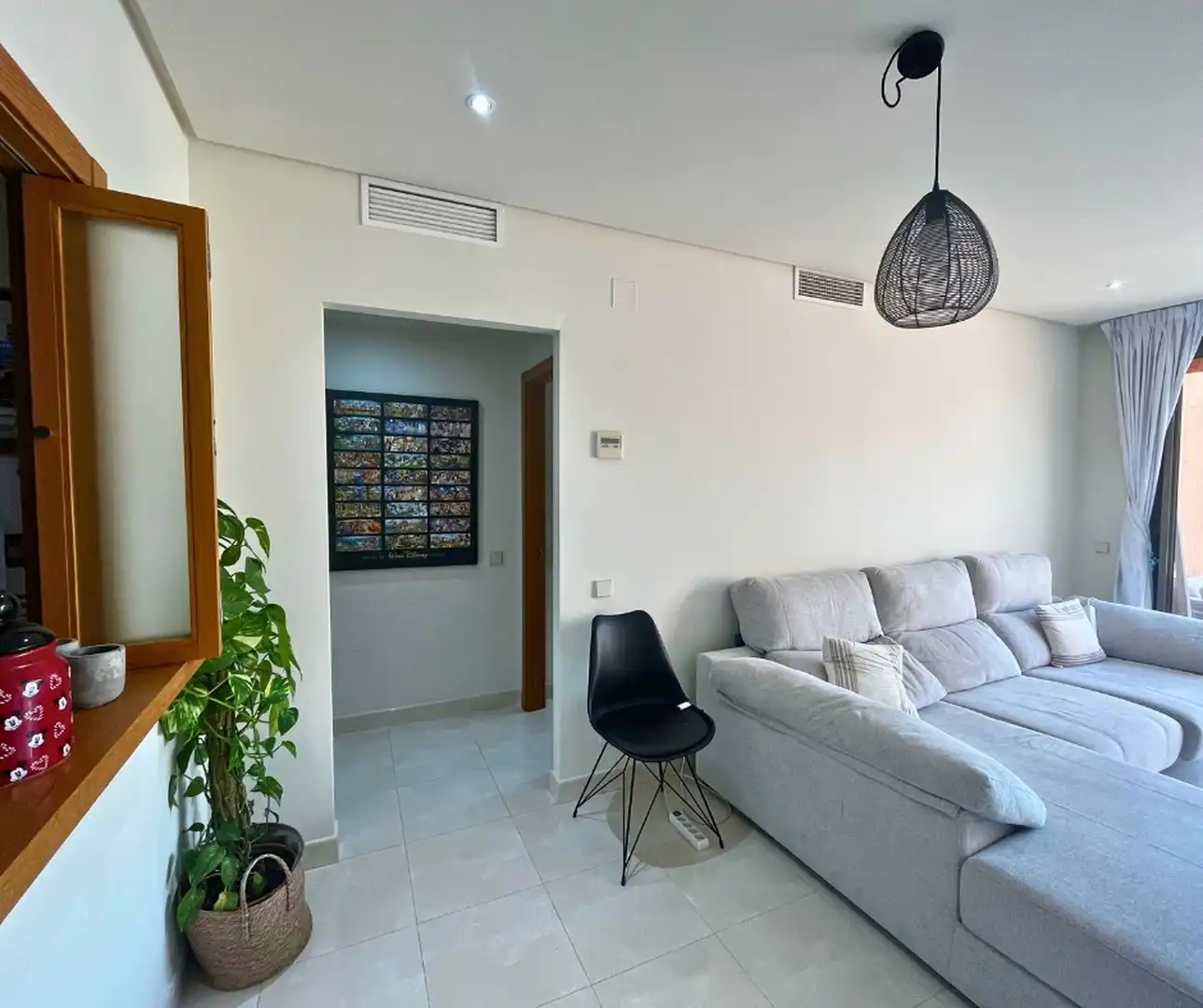 Sala de estar de Apartamento en venta en Estepona con Aire acondicionado, Terraza y Trastero