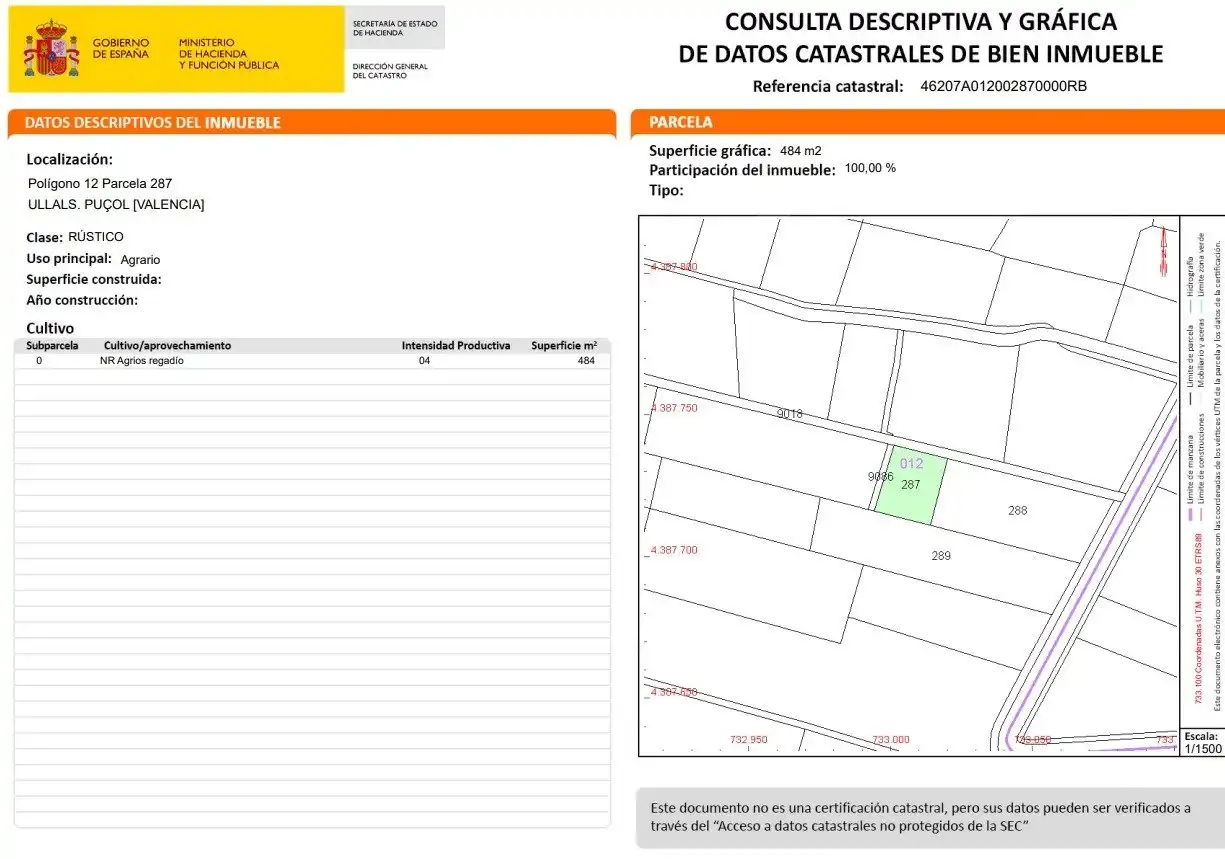 Terreno rústico en venta en Playas de Puçol, imagen 4