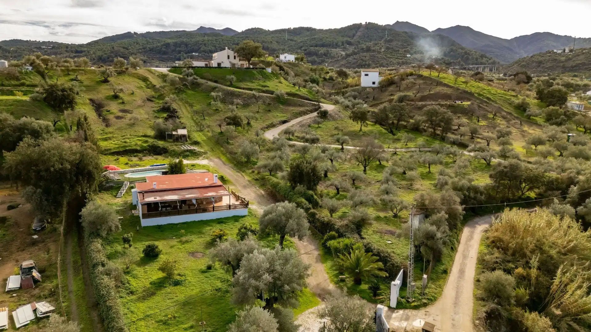 Vista exterior de Finca rústica en venta en Monda con Trastero y Piscina