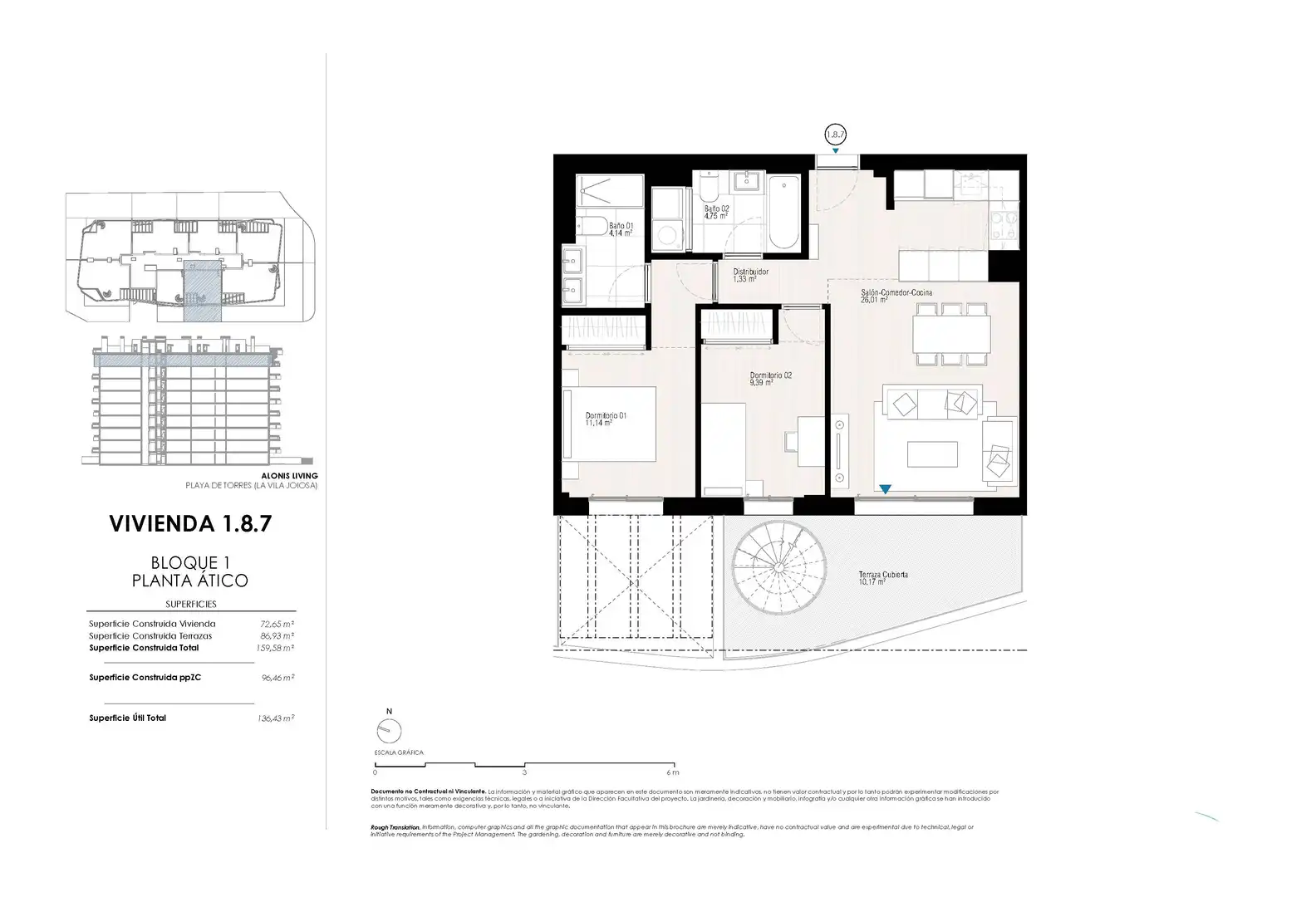 Penthouse with pool for sale in Partida Torres Norte Urb, imagen 19