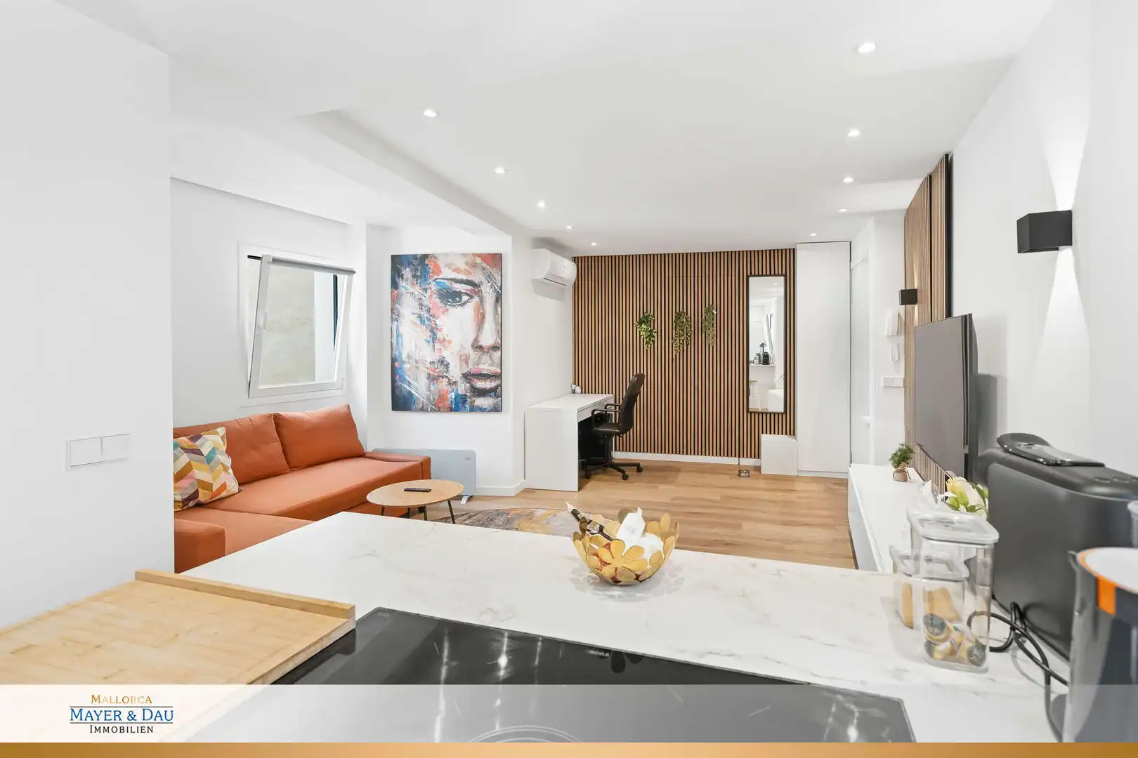 Sala d'estar de Pis en venda en  Palma de Mallorca amb Aire condicionat i Moblat