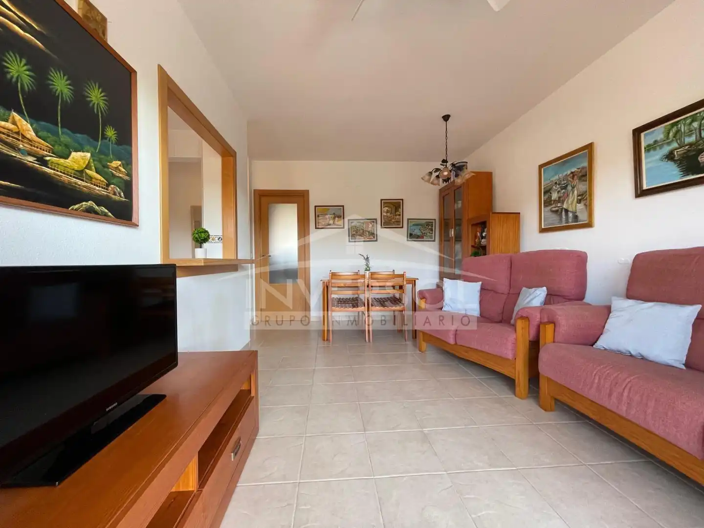 Sala de estar de Piso en venta en El Ejido con Terraza, Amueblado y Horno