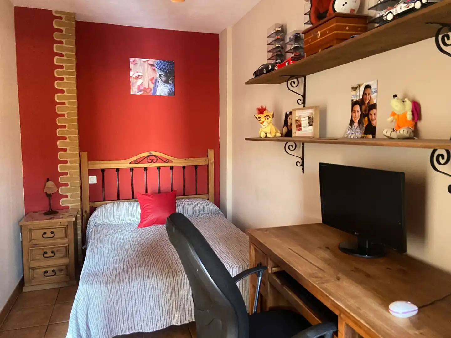 Schlafzimmer von Einfamilien-Reihenhaus zum Verkauf in La Aldea de San Nicolás  mit Terrasse, Möbliert und Ofen